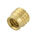 Barb-Sert Métrique M6 x 1,0 pas x 0,296 po Longueur courte LGTH Laiton lisse par Barb-Sert®