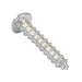 Tapping Screw, Round Head Slotted Drive, Type AB, #10 x 1" Length, Steel Zinc Plated by Spaenaur Inc.