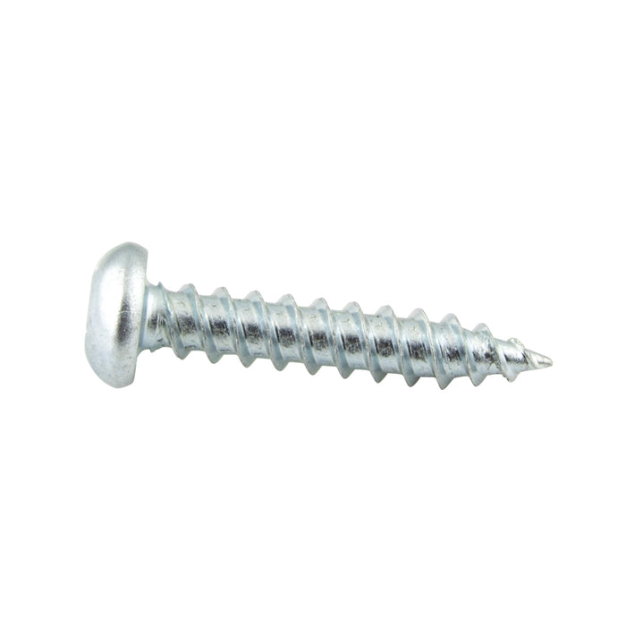 Vis à bois, tête ronde, empreinte carrée, n° 10 x 2-1/4 po de longueur, acier zingué, ASME/ANSI B18.6.1
