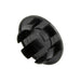 Raccord à tête plate pour bouchon de trou, finition lisse, trou de 0,125 po x épaisseur de panneau de 0,031/0,094 po, nylon noir 6/6, par Spaenaur Inc.