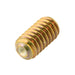 Hex Socket Set Screw, Cup Point 3/8" - 16 UNC x 1/2" LONG Brass ANSI B18.3-1986 by Spaenaur Inc.