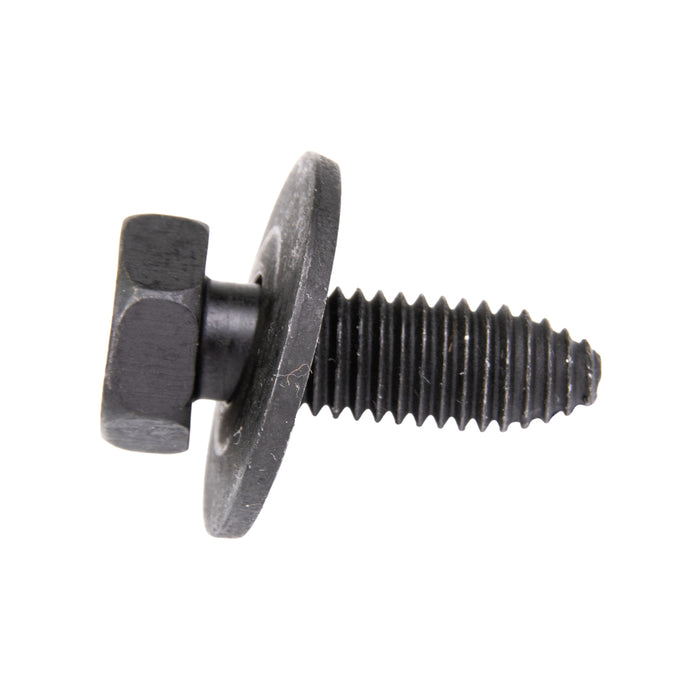 Machine Screw, Hex Head Bolt With Conical Washer Head, Unslotted Drive, 8 mm x 1.25 x 25 mm Length, Steel Plain by Spaenaur Inc.