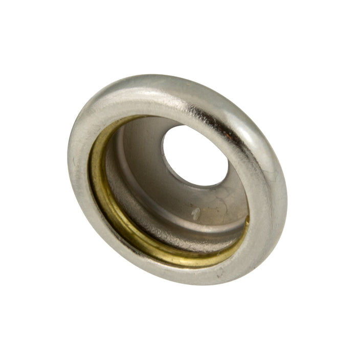 Raccord à pression durable. Douille coulissante pour sangle en acier de 1/2 po, nickelée par Spaenaur Inc.