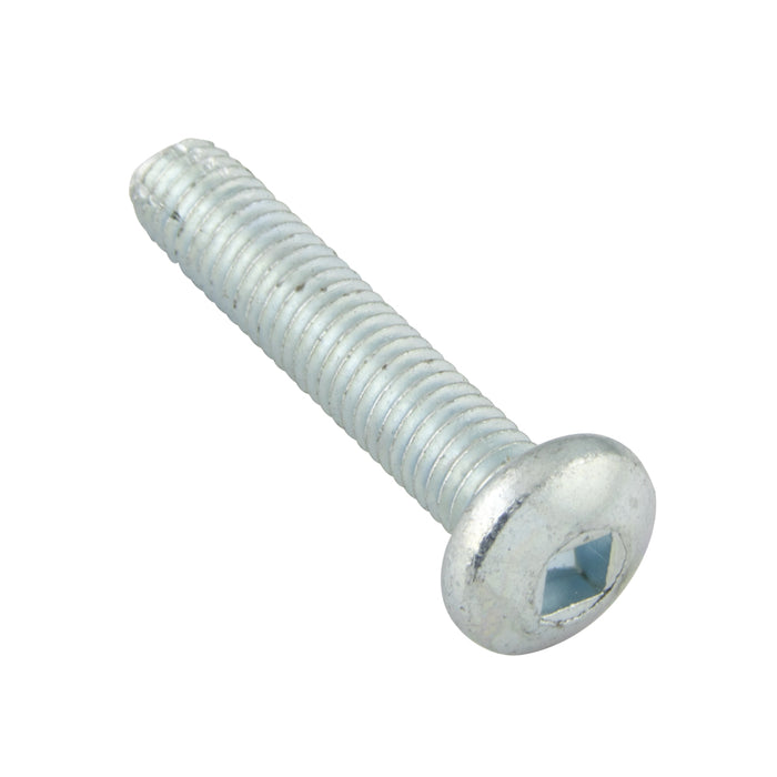Thread-Cutting Screw, Pan Square Socket Head, Type F #10-32 UNF x 1" LONG Low Carb Steel Case Hard Trivalent Zinc Plated by Spaenaur Inc.