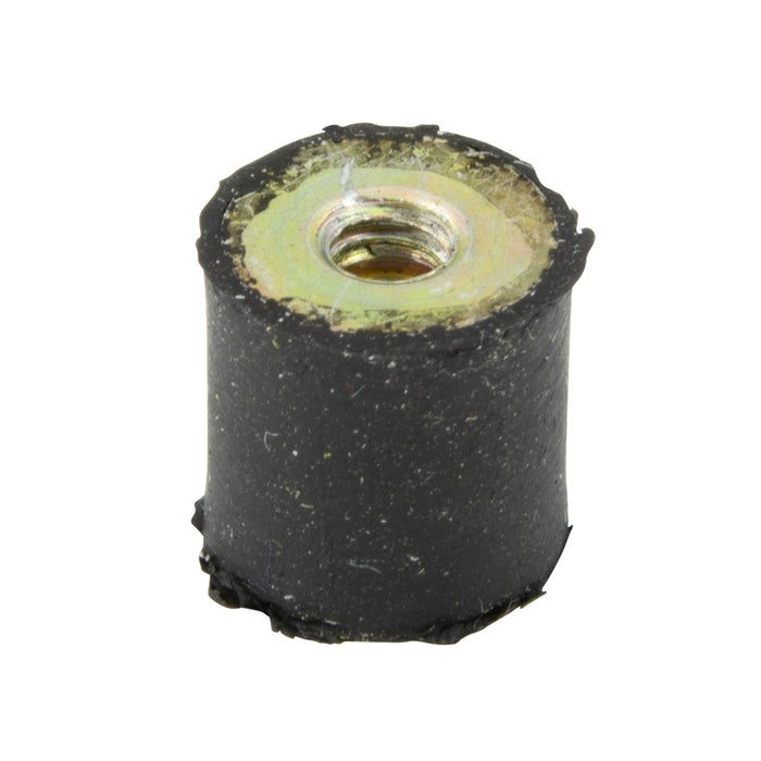 Anti-Vibration Mount, Cylindrical W/ Twin Inserts 40mm OD x 30mm HT x M10 THRD Vulcanized Natural Rubber 50-60 Duro by Spaenaur Inc.