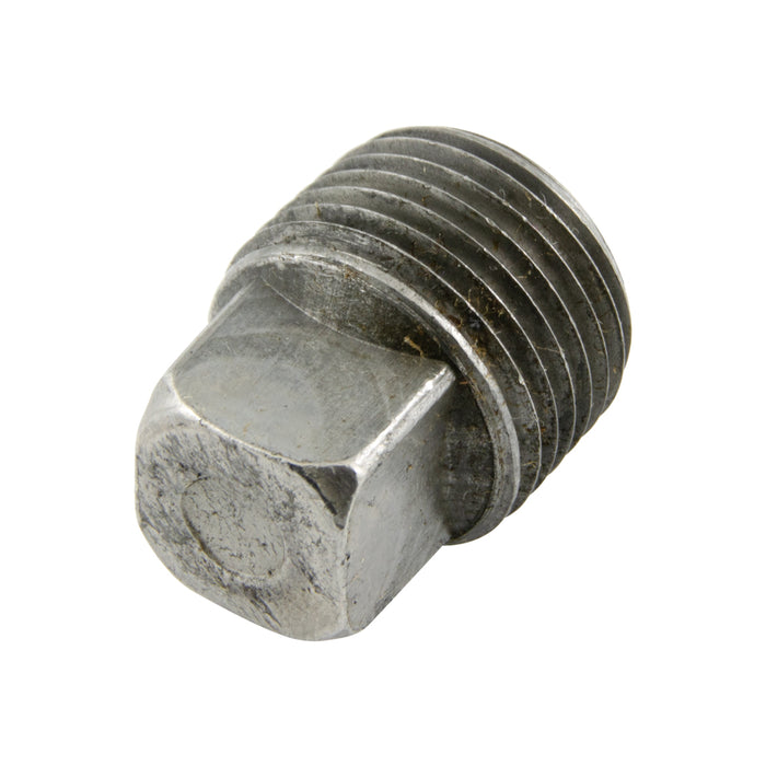 Square Head Magnetic Pipe Plug 1/4"-18 NPTF x .96" O/A LGTH Neodymium Magnet, Steel Body by Spaenaur Inc.