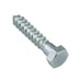 Lag Screw, Hex Head, 3/8" x 3-1/2" Length, Steel Zinc Plated by Spaenaur Inc.