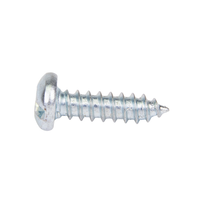 Tapping Screw, Pan Head Socket/Slot Drive, Type AB, #6 x 1/2" Length, Steel Zinc Plated by Spaenaur Inc.
