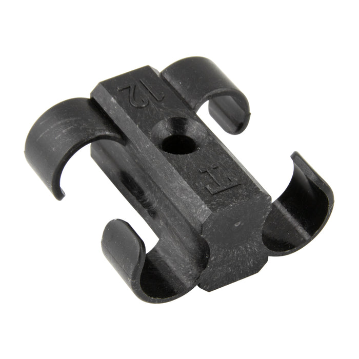 T-Clip 5/16 - 3/8" Range Polyacetal Plastic Black