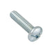 Machine Screw, Pan Head, Combination Sqaure Socket Slot Drive, #8-32 UNC x 1-1/2" Length, Steel Zinc Plated Trivalent by Spaenaur Inc.
