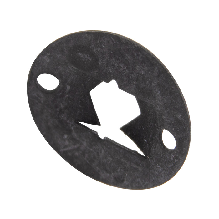 Écrou rapide plat rond n° 8-32 (diamètre 1,29 cm x épaisseur 0,30 cm) en acier à ressort à haute teneur en carbone, phosphaté et huilé, par Tinnerman®