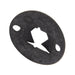 Écrou rapide plat rond n° 8-32 (diamètre 1,29 cm x épaisseur 0,30 cm) en acier à ressort à haute teneur en carbone, phosphaté et huilé, par Tinnerman®