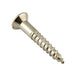 Wood Screw, Oval Head 90° ctsk., Slotted, #12 x 1-1/2" Length, Brass, ASME/ANSI B18.6.1 by Spaenaur Inc.