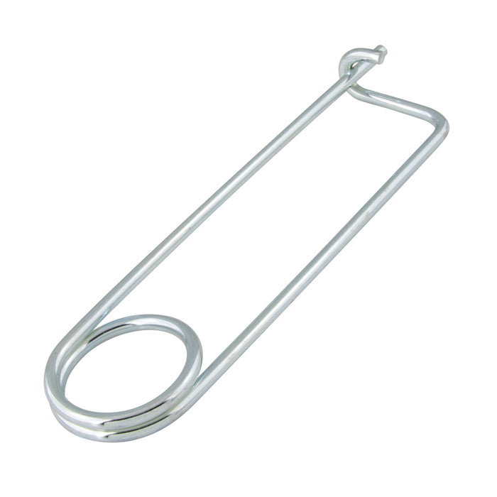 Safety Pin 2 3/4" O/A L, 1-11/16" Throat L, 5/8" IW (.091" Wire Diameter) Steel Trivalent Zinc Plated by Spaenaur Inc.