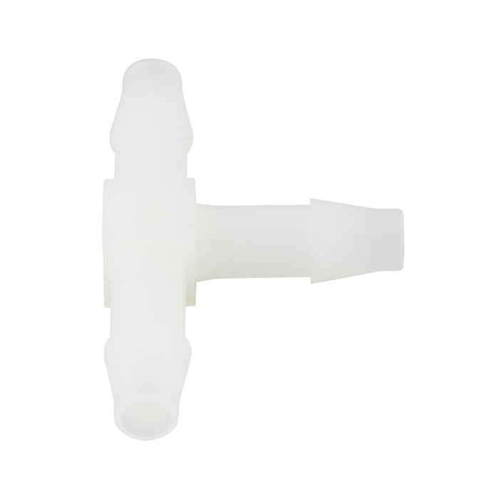 Raccord en T miniatures à barbelures pour tubes de 3/8 po de diamètre intérieur 3/8 po x 3/8 po x 3/8 po Nylon naturel par Spaenaur Inc.