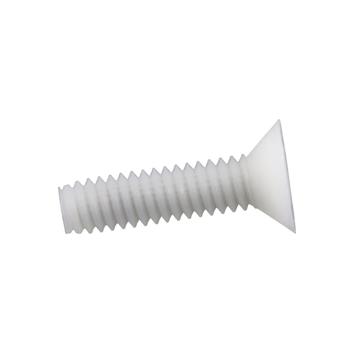 Machine Screw, Flat Head, Slotted Drive, 1/4"-20 UNC x 1" Length, Steel Electro Zinc Plated or Cadmium Plated by Spaenaur Inc.