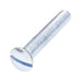 Machine Screw, Oval Head, Slotted Drive, M8 x 1.25 mm UNC x 50 mm Length, Steel Zinc Plated Trivalent by Spaenaur Inc.