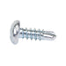 Teks Point 2 Self-Drilling Screw, Pan Head, Phillips Cross-Recess, #8-18 x 1/2" Length, Carbon Steel Zinc Plated by Spaenaur Inc.