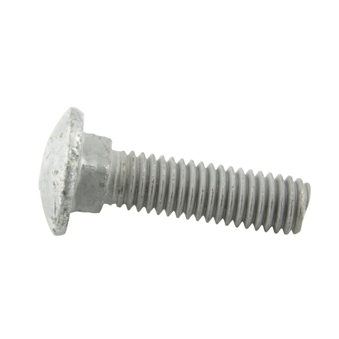 Carriage Bolt Round HD Square Neck 1/2"-13 UNC x 2" LG, Full Thread Grade A Low Carbon Steel Hot DIP Galvanized Finish, Asme B18.5-1978 by Spaenaur Inc.
