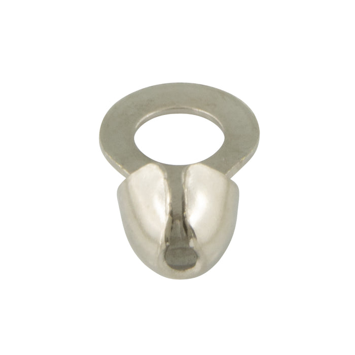 Ball Chain End Ring Connector for #3&6 Chain (0.140" Hole x 0.187" OD x 25/64") Brass, Nickel Plated by Spaenaur Inc.