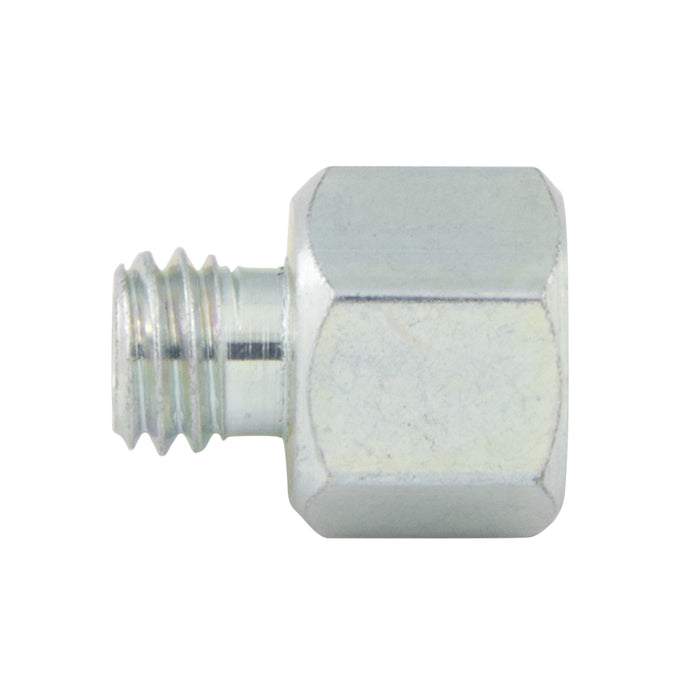 Metric Conversion Fitting, Used with Metric GRease Fitting M10 to 1/4"-28 Steel Bright Zinc Plated