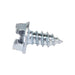 Tapping Screw, Indented Hex Washer Head Slotted Drive, Type AB, #8 x 3/8" Length, Low Carbon Steel Trivalent Zinc Plated by Spaenaur Inc.