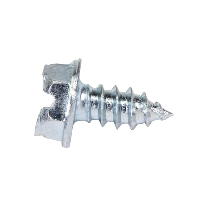 Tapping Screw, Indented Hex Washer Head Slotted Drive, Type AB, #6 x 3/4" Length, Low Carbon Steel Zinc Plated Chromate by Spaenaur Inc.