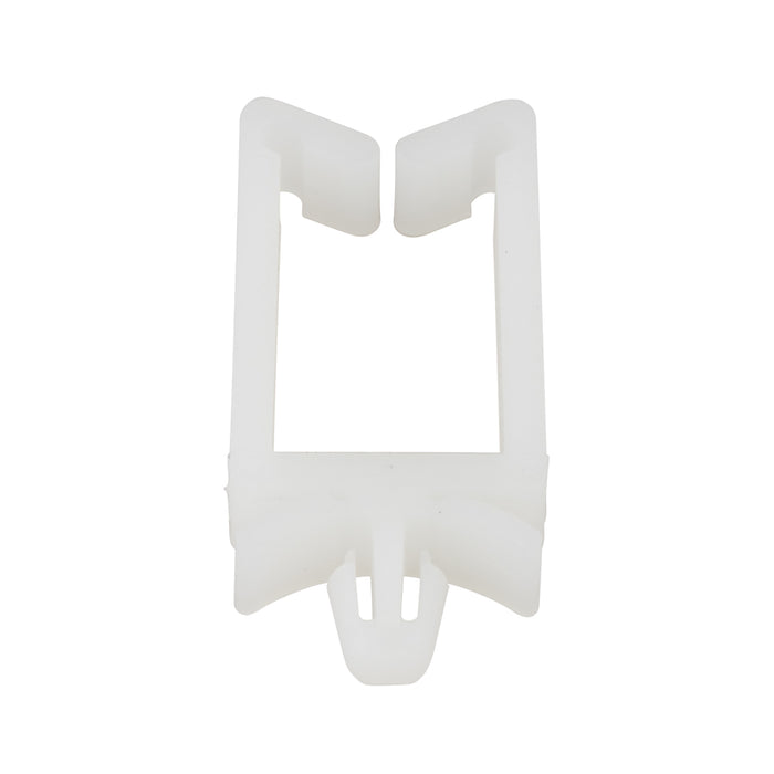 Wire And Cable Holder, Type 1 Top Entry, Regular GAte, for 3/16" Mounting Hole, 3/4" Inside LGTH x 7/16" Inside Wd, Nylon 6/6 White by Spaenaur Inc.