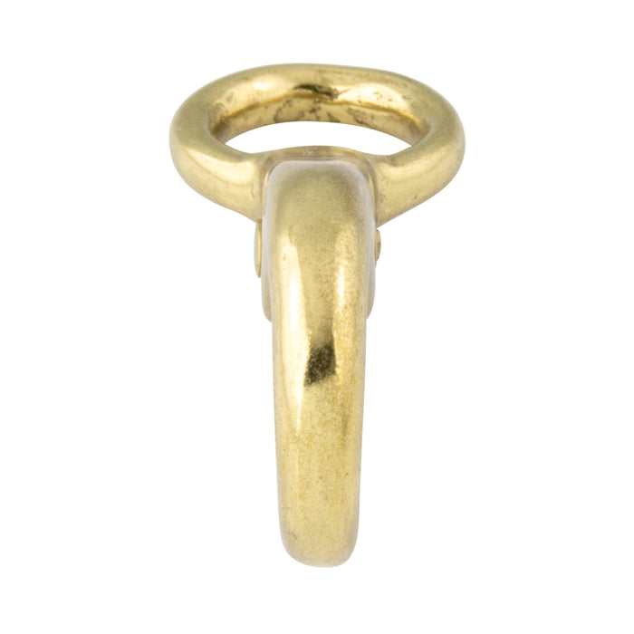 Boat Snap Round Eye Fixed 90 Degree 3/4" Eye ID, 3-7/8" LG, 5/8"Opening Cast Brass by Spaenaur Inc.