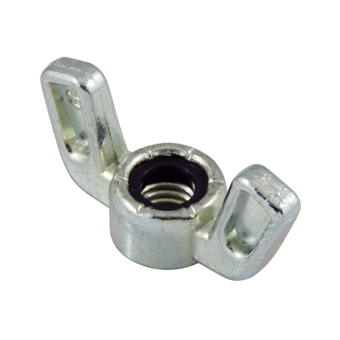 Nylon Insert Wing Nut 1/4"-20 UNC Die Cast Zamak Alloy Plain by Spaenaur Inc.