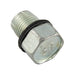 Bouchon de vidange autotaraudeur avec joint en fibre 11/16"-16 Standard Surdimensionné Acier à faible teneur en carbone Boîtier en zinc durci PLTD par Spaenaur Inc.