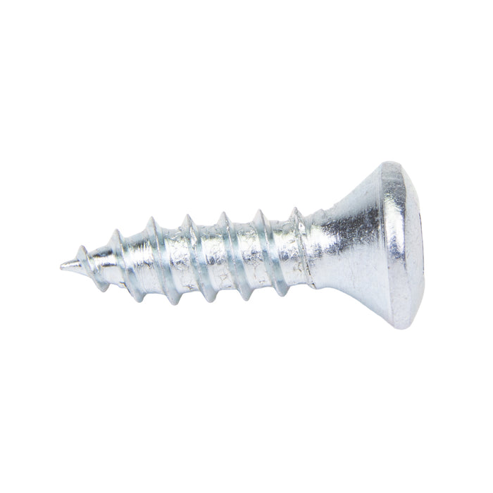 Tapping Screw, Oval Head Square Socket Drive, Type AB, #10 x 1/2" Length, Steel Zinc Plated by Spaenaur Inc.