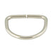 Dee Ring, Welded Joint 1 1/8" IW x 7/8" Ih x .142" Wire Steel Wire, Nickel Plated by Spaenaur Inc.