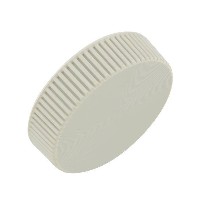 Bouton Shear-Loc, finement nervuré, n° 4 x 5/16 po de diamètre extérieur, Dupont Delrin 500 gris, par Spaenaur Inc.