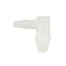 Miniature Barbed Reducing Elbow 3/32" to 1/16" Tubing ID Nylon by Spaenaur Inc.