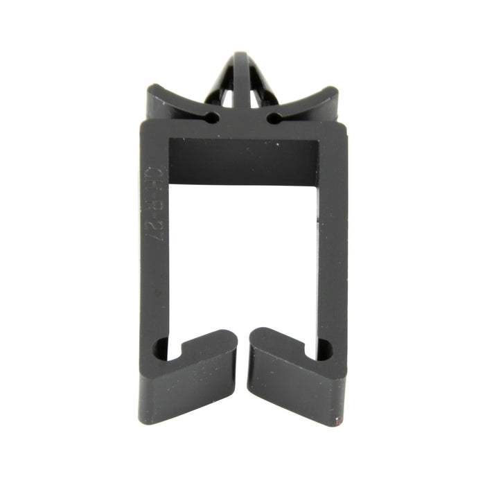Wire And Cable Holder, Type 1 Top Entry, Regular GAte, for 3/16" Mntng Hole, 3/4" Inside LGTH x 7/16" Inside Wd, Nylon 6/6 Black by Spaenaur Inc.