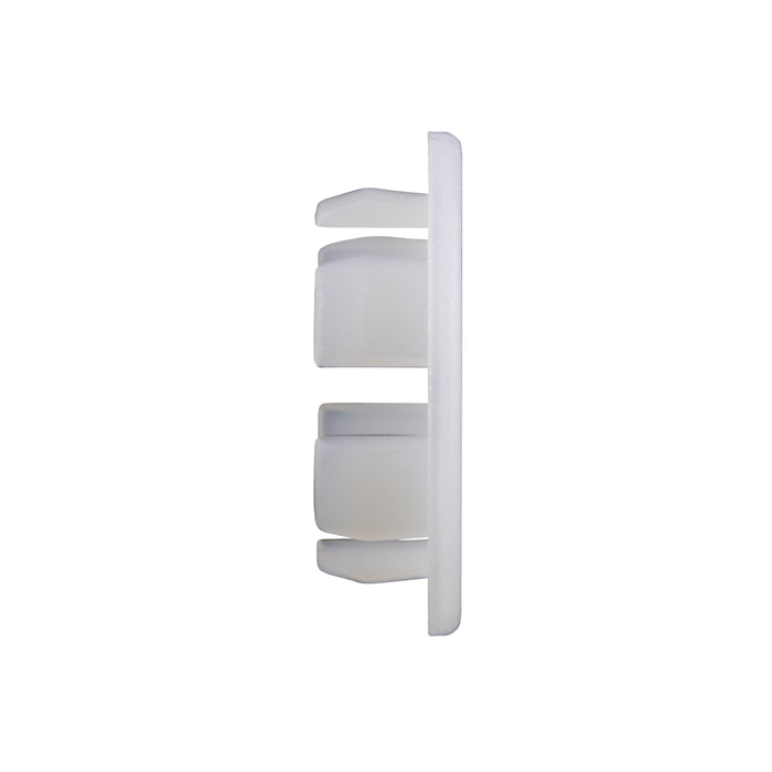 Attache pour cache-trou à tête mate, trou de 0,812 po x panneau de 0,031/0,109 po d'épaisseur, nylon naturel 6/6 de Spaenaur Inc.