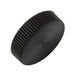 Shear-Loc Knob, Metric, Fine Ribbed M3 x 9.5mm OD Dupont Delrin 500 Black by Spaenaur Inc.