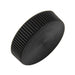 Shear-Loc Knob, Fine Ribbed 1/4" x 1" O.D. Dupont Delrin 500 Black by Spaenaur Inc.