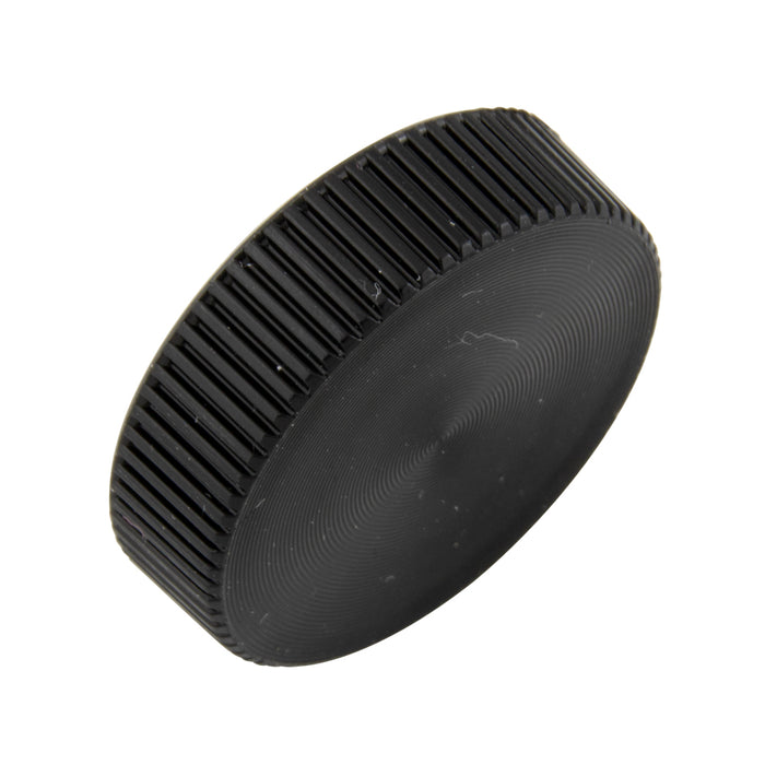 Shear-Loc Knob, Metric, Fine Ribbed M3 x 9.5mm OD Dupont Delrin 500 Black