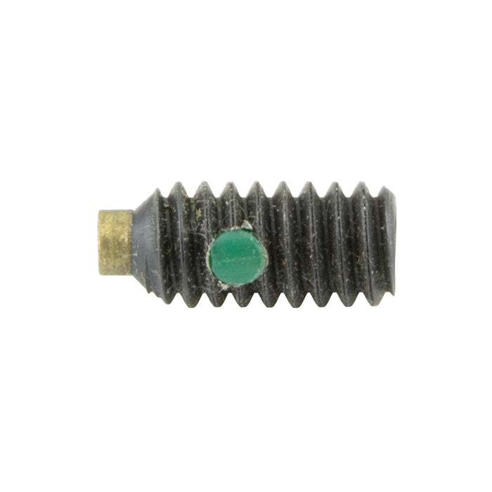 Vis de fixation à six pans creux avec embout en laiton et insert en nylon, 1/4" - 20 UNC x 1/2" de longueur, en acier allié, de la marque Spaenaur Inc.