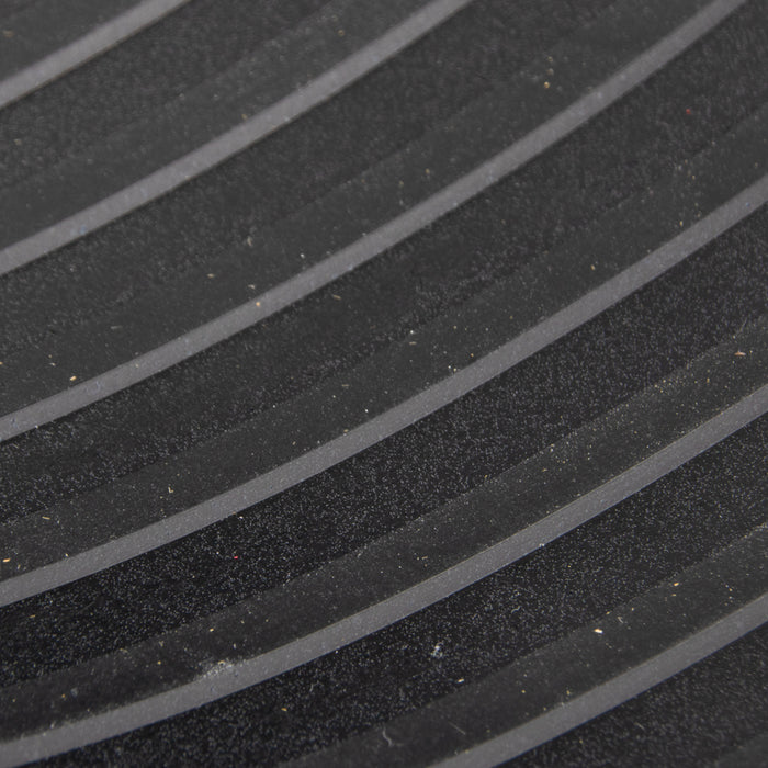Rubber Matting, Corrugated, Wide GRoove, 24" Wide x 1/8" Thick x 25 Yards Rubber Black by Spaenaur Inc.