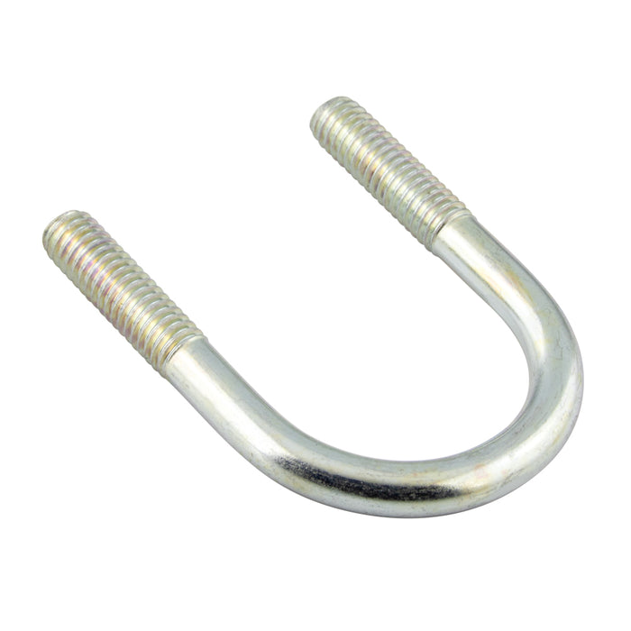 U-Bolt W/ Plate & Nuts 10/Pk for 3/8" Pipe U-Bolt (030-001) W/Plate(030-002) & 2 Hex Nuts(B-91) 1/4"-20 Steel Zinc Plated by Spaenaur Inc.