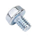 Machine Screw, Washer Head, Slotted Drive, 1/4"-20 UNC x 3/8" Length, Steel Zinc Plated Trivalent by Spaenaur Inc.