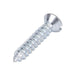Tapping Screw, Flat Head Slotted Drive, Type AB, #4 x 1/2" Length, Steel Zinc Plated by Spaenaur Inc.