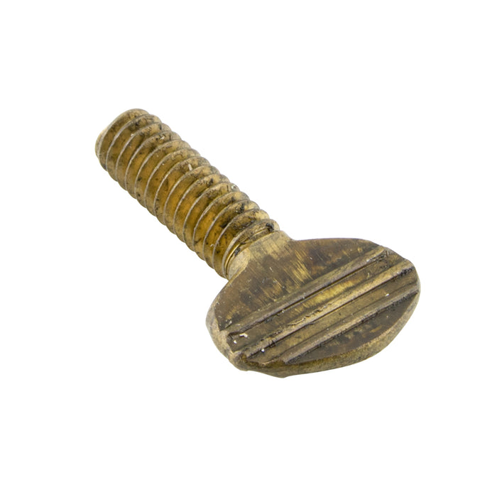 Thumb Screw, without Shoulder, 1/4"-20 UNC x 1" Brass Plain Finish