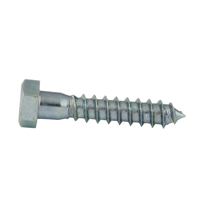 Lag Screw, Hex Head, 3/8" x 3-1/2" Length, Steel Zinc Plated by Spaenaur Inc.