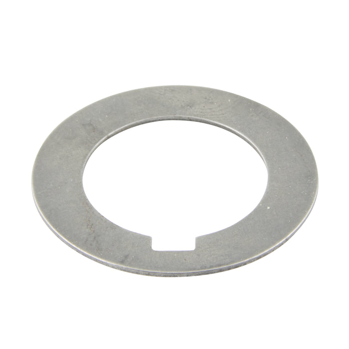 Entretoise d'arbre avec rainure de 1/4 po, diamètre intérieur de 1-1/8 po, diamètre extérieur de 1-5/8 po, épaisseur de 0,010 po, acier AISI 1010 brut, fabriquée par Spaenaur Inc.