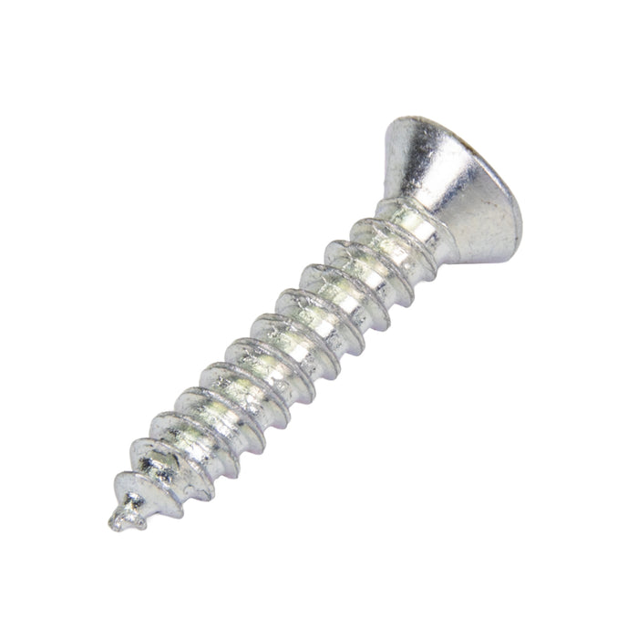Tapping Screw, Flat Head Phillips Drive, Type AB, #6 x 1/2" Length, Steel Zinc Plated by Spaenaur Inc.