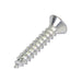 Tapping Screw, Flat Head Phillips Drive, Type AB, #14 x 1-1/4" Length, Steel Zinc Plated by Spaenaur Inc.